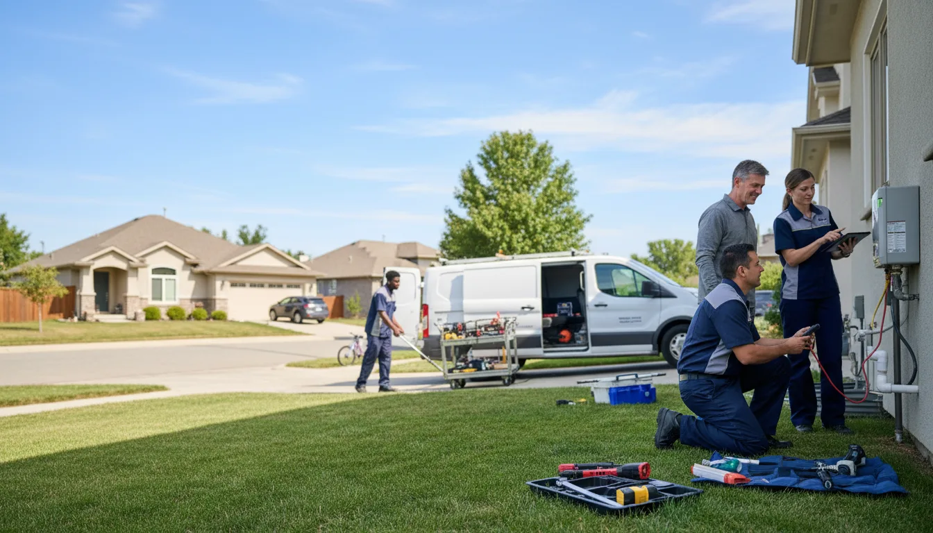 Tankless water heater service in Moffett, OK
